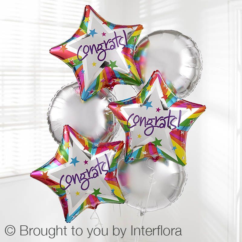 Congratulation Balloon Bouquet – Newlands Flower Boutique
