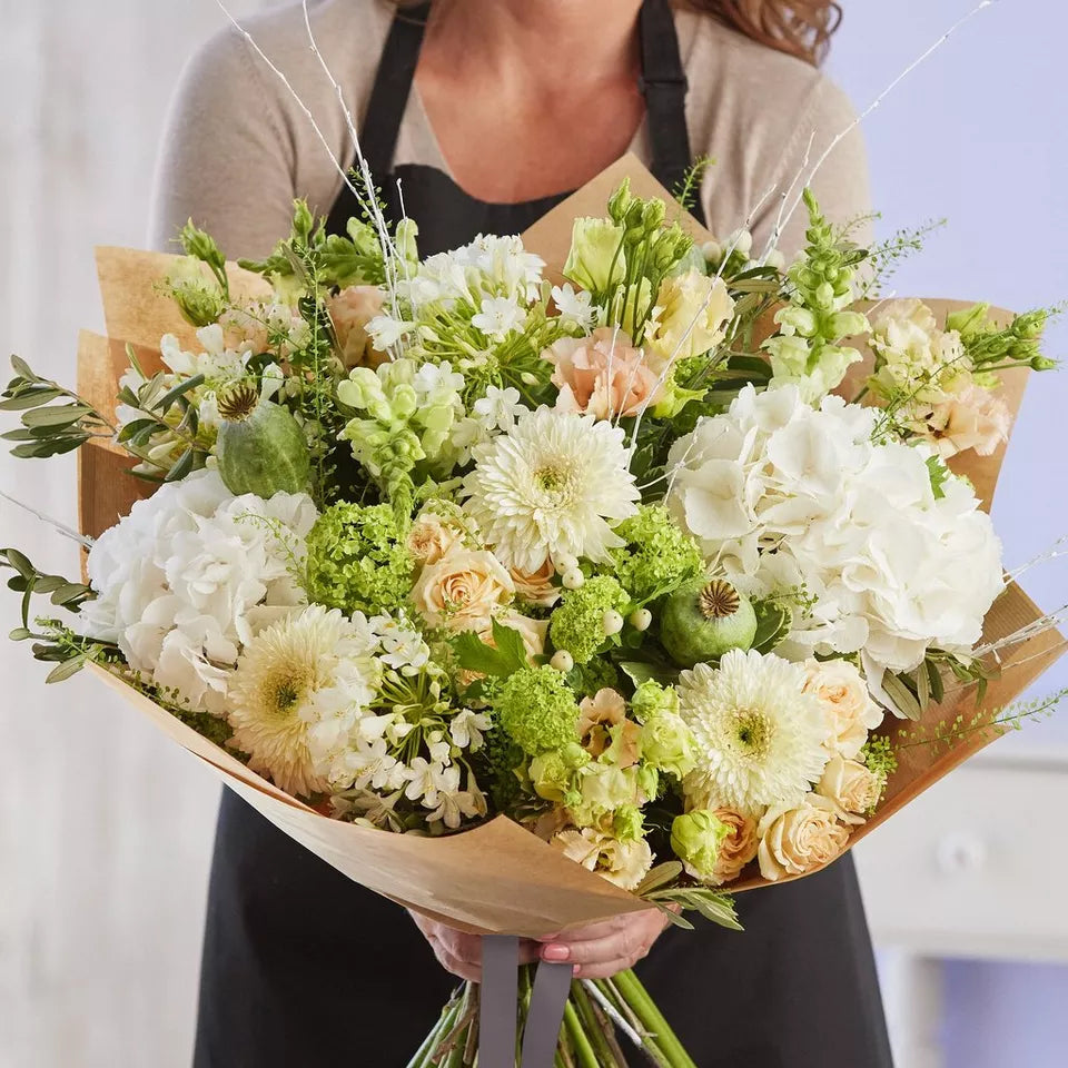 Sympathy hand-tied made with the finest flowers – Newlands Flower Boutique