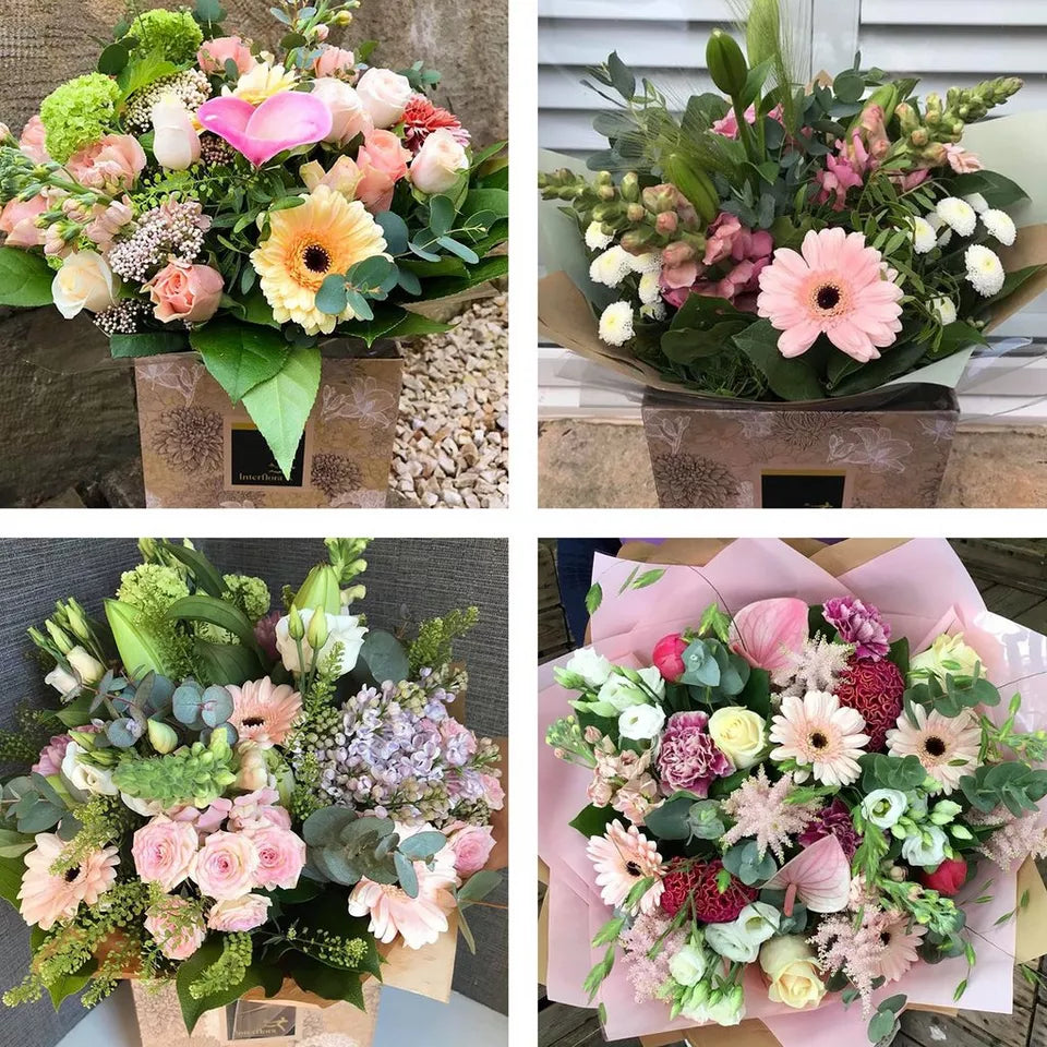 Sympathy hand-tied made with the finest flowers