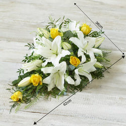 Rose and Lily Spray - Yellow Standard