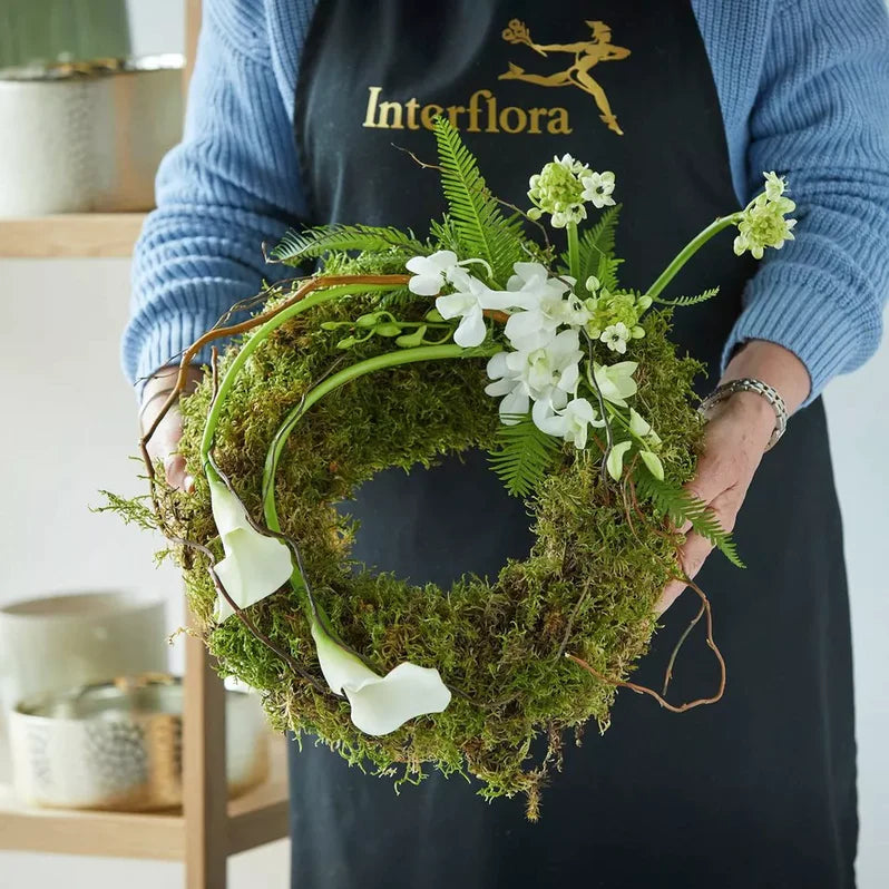 
                  
                    Eco-friendly White Calla Wreath
                  
                