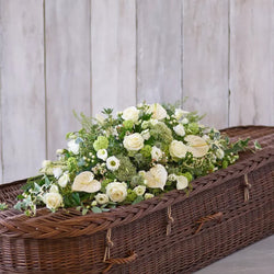 White Rose and Calla Lily Sheaf – Newlands Flower Boutique