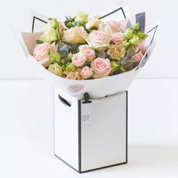 Beautifully Simple Pink Rose Bouquet – Newlands Flower Boutique