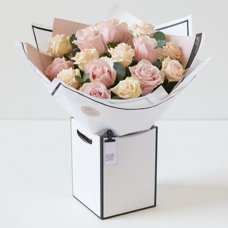 Beautifully Simple Pink Rose Bouquet