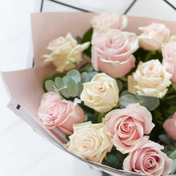 Beautifully Simple Pink Rose Bouquet – example 4