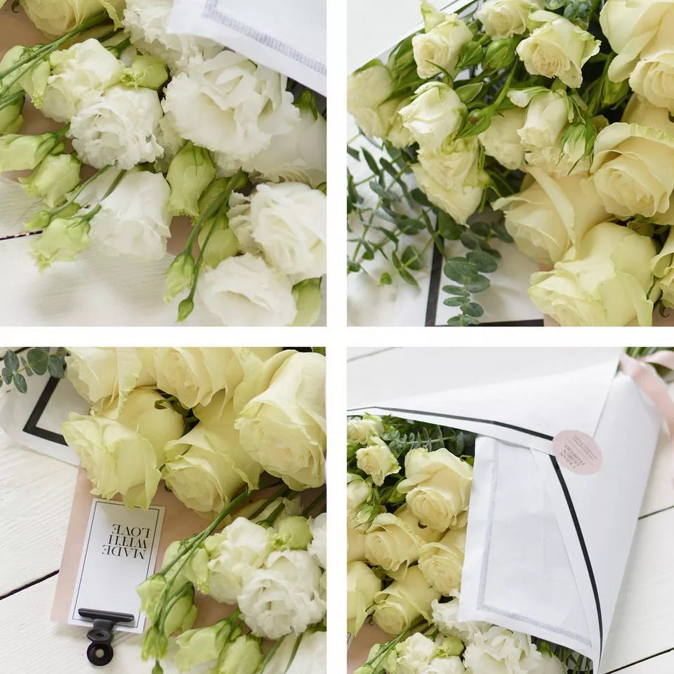 
                  
                    Beautifully Simple White Flower Wrap - Standard ANNI24
                  
                