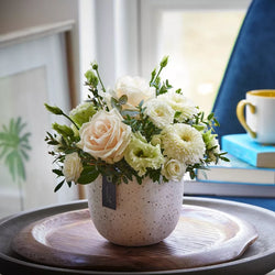 Neutrals arrangement made with the finest flowers