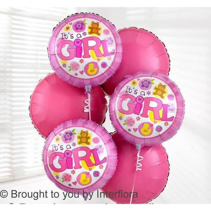 It's a Baby Girl Balloon Bouquet – Newlands Flower Boutique