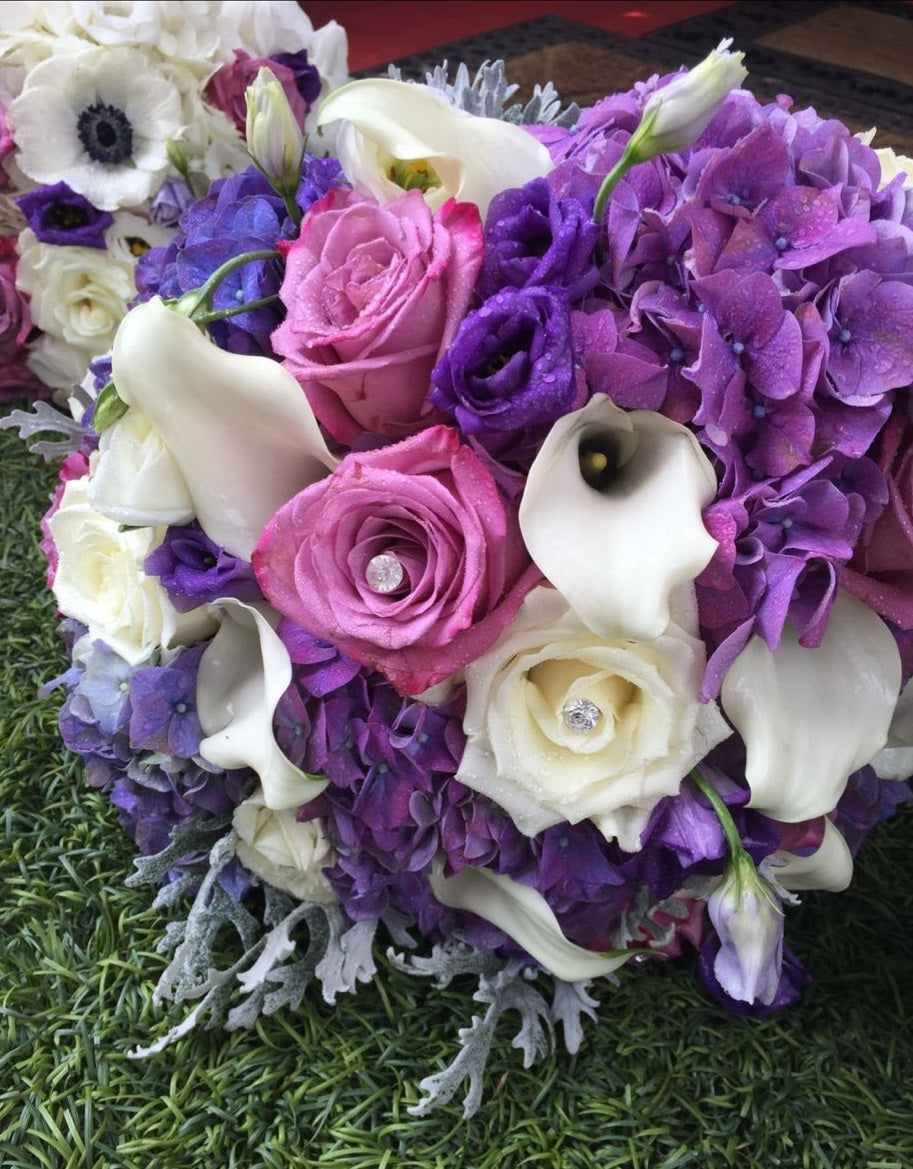 Bridal Bouquet Lavender & White