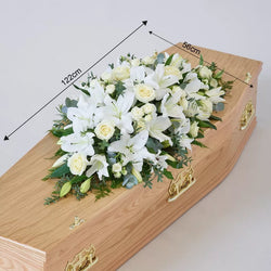 Lily and Rose Casket Spray – Newlands Flower Boutique
