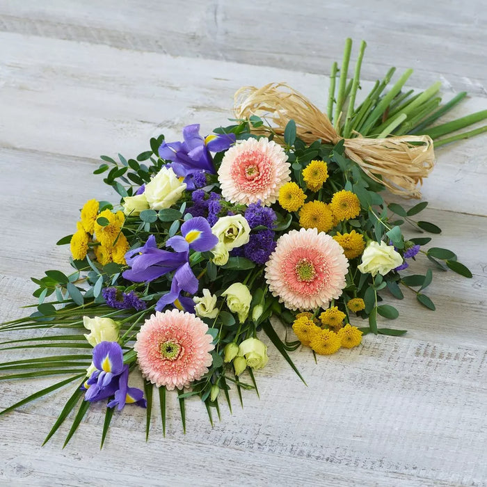 Lemon and Blue Sheaf – Newlands Flower Boutique
