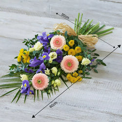 Lemon and Blue Sheaf – Newlands Flower Boutique