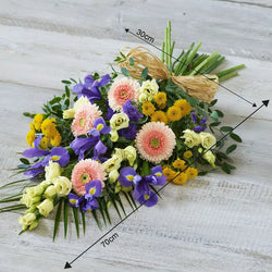 Lemon and Blue Sheaf – Newlands Flower Boutique