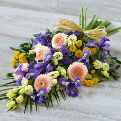 Lemon and Blue Sheaf – Newlands Flower Boutique