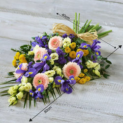 Lemon and Blue Sheaf – Newlands Flower Boutique
