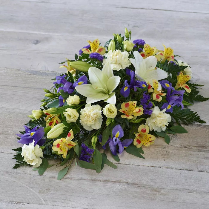 Lemon and Blue Spray – Newlands Flower Boutique
