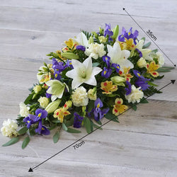 Lemon and Blue Spray – Newlands Flower Boutique