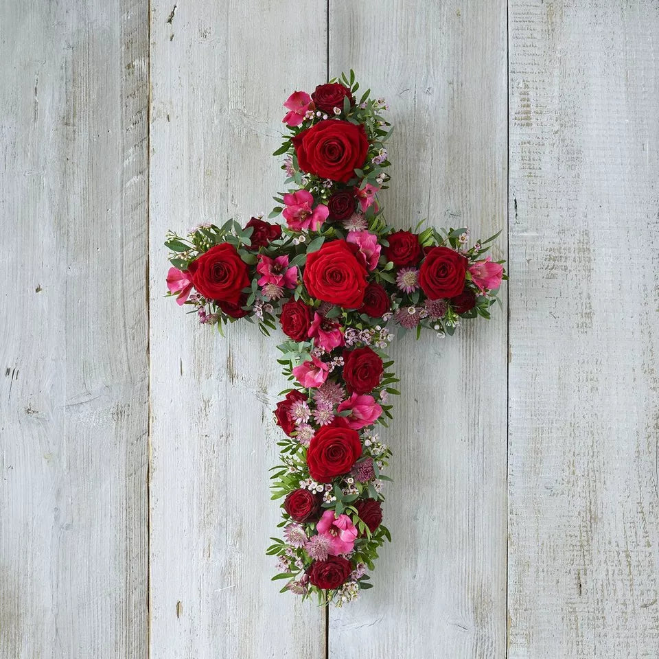 Red and Pink Cross