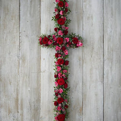Red and Pink Cross – Newlands Flower Boutique