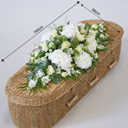 White Casket Spray