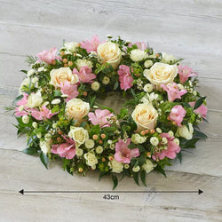 Soft Pastel Wreath – Newlands Flower Boutique
