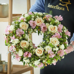 Soft Pastel Wreath – Newlands Flower Boutique
