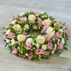 Soft Pastel Wreath – Newlands Flower Boutique
