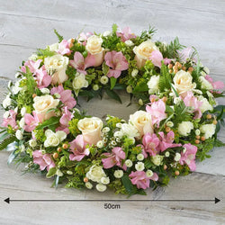 Soft Pastel Wreath – Newlands Flower Boutique