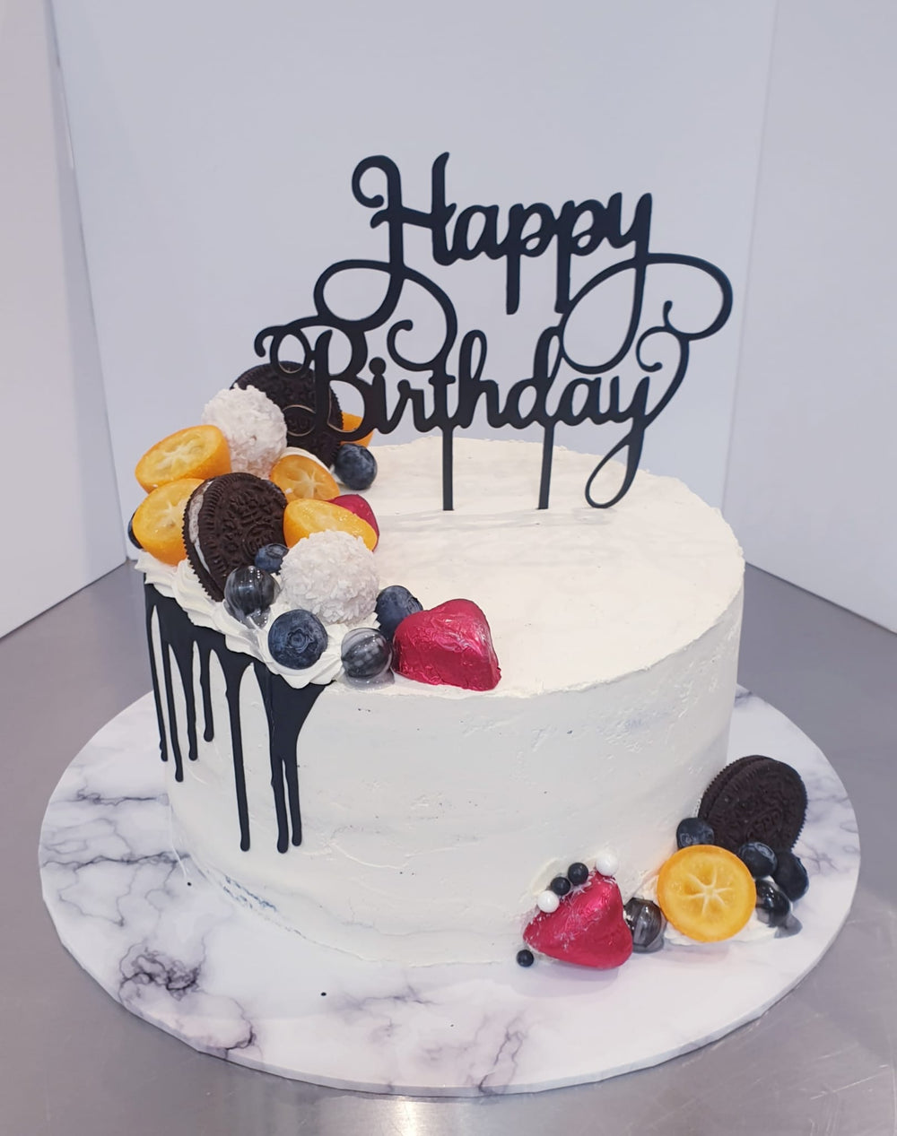 Bespoke Chocolate & Fruit Topped Cake