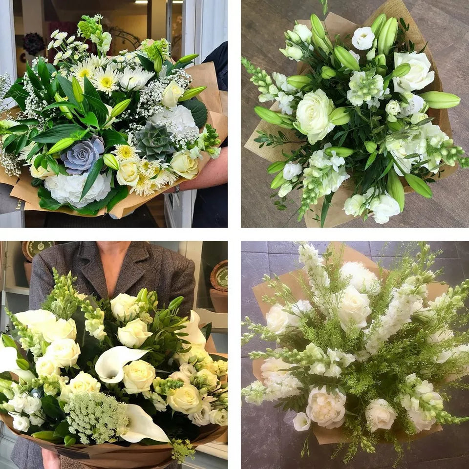 
                  
                    Sympathy hand-tied made with the finest flowers Neutrals €100 FB23
                  
                