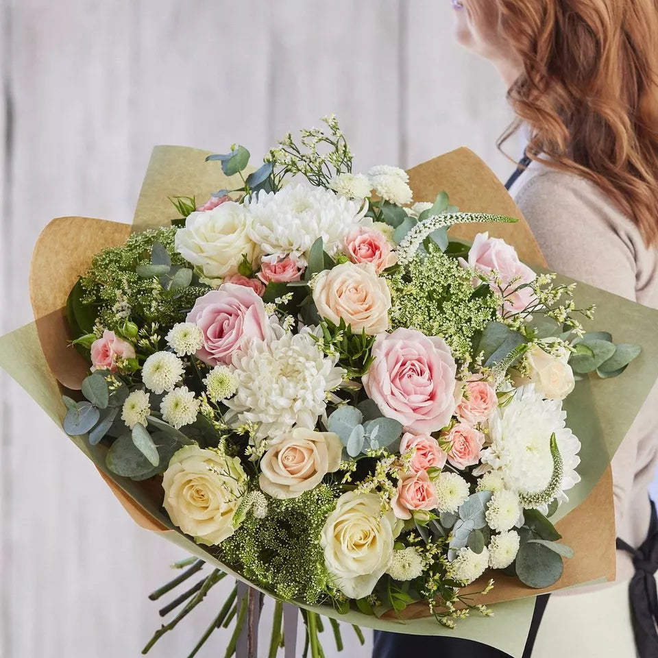 Sympathy hand-tied made with the finest flowers – Newlands Flower Boutique