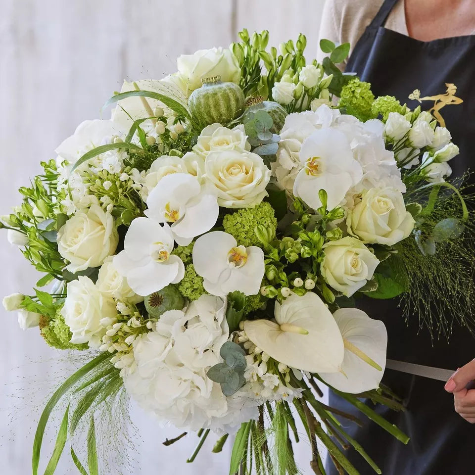 Sympathy hand-tied made with the finest flowers – Newlands Flower Boutique