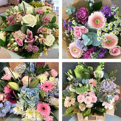 Sympathy hand-tied made with the finest flowers Neutrals €100 FB23 – Newlands Flower Boutique