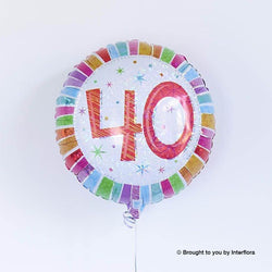 Happy 40th Birthday Balloon