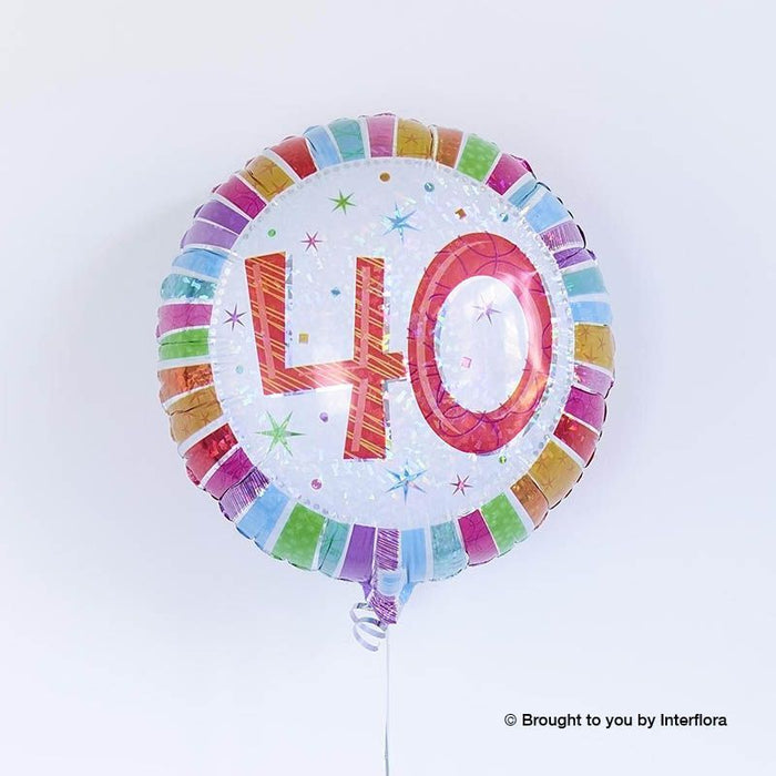 Happy 40th Birthday Balloon – Newlands Flower Boutique
