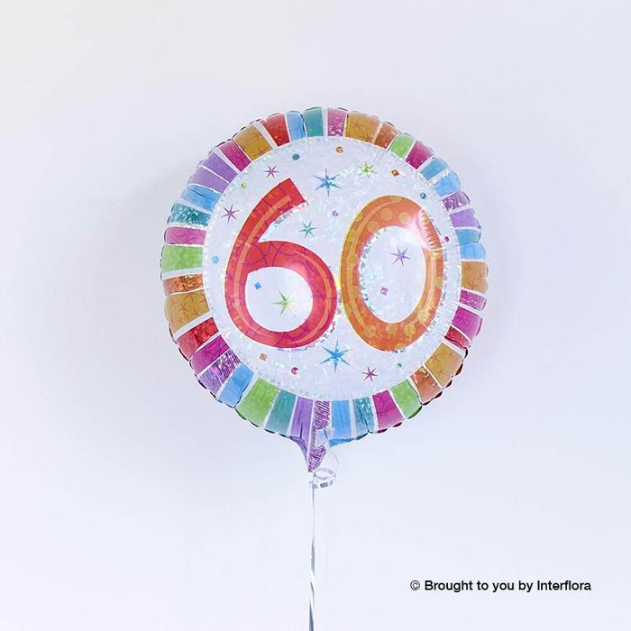 Happy 60th Birthday Balloon – Newlands Flower Boutique