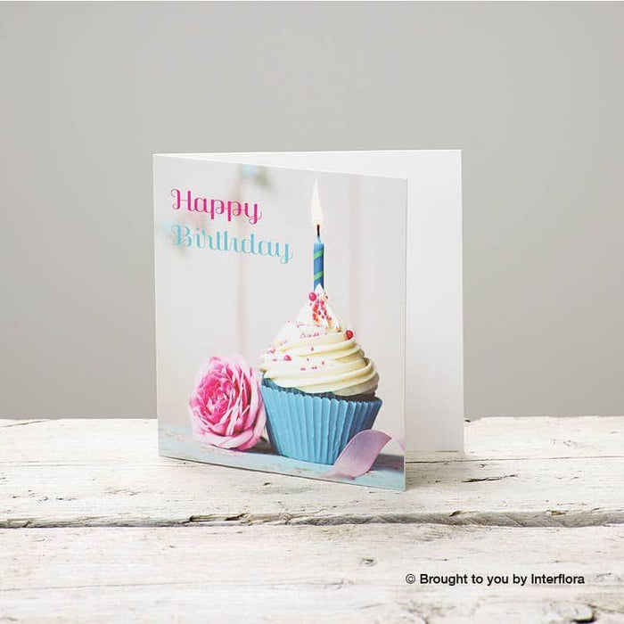 Happy Birthday Cupcake Card – Newlands Flower Boutique