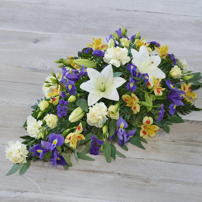 Lemon and Blue Spray Large – Newlands Flower Boutique