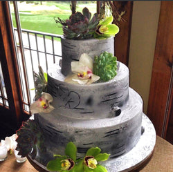 Orchid & Succulent Cake Flowers
