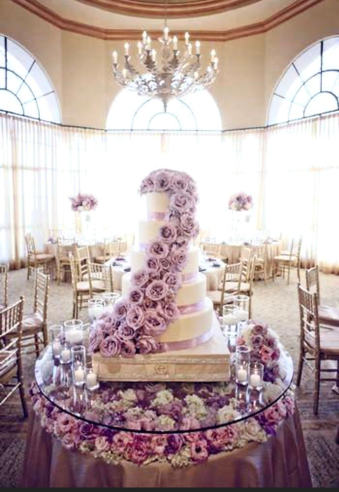 Spectacular Lavender Rose Cake Flowers