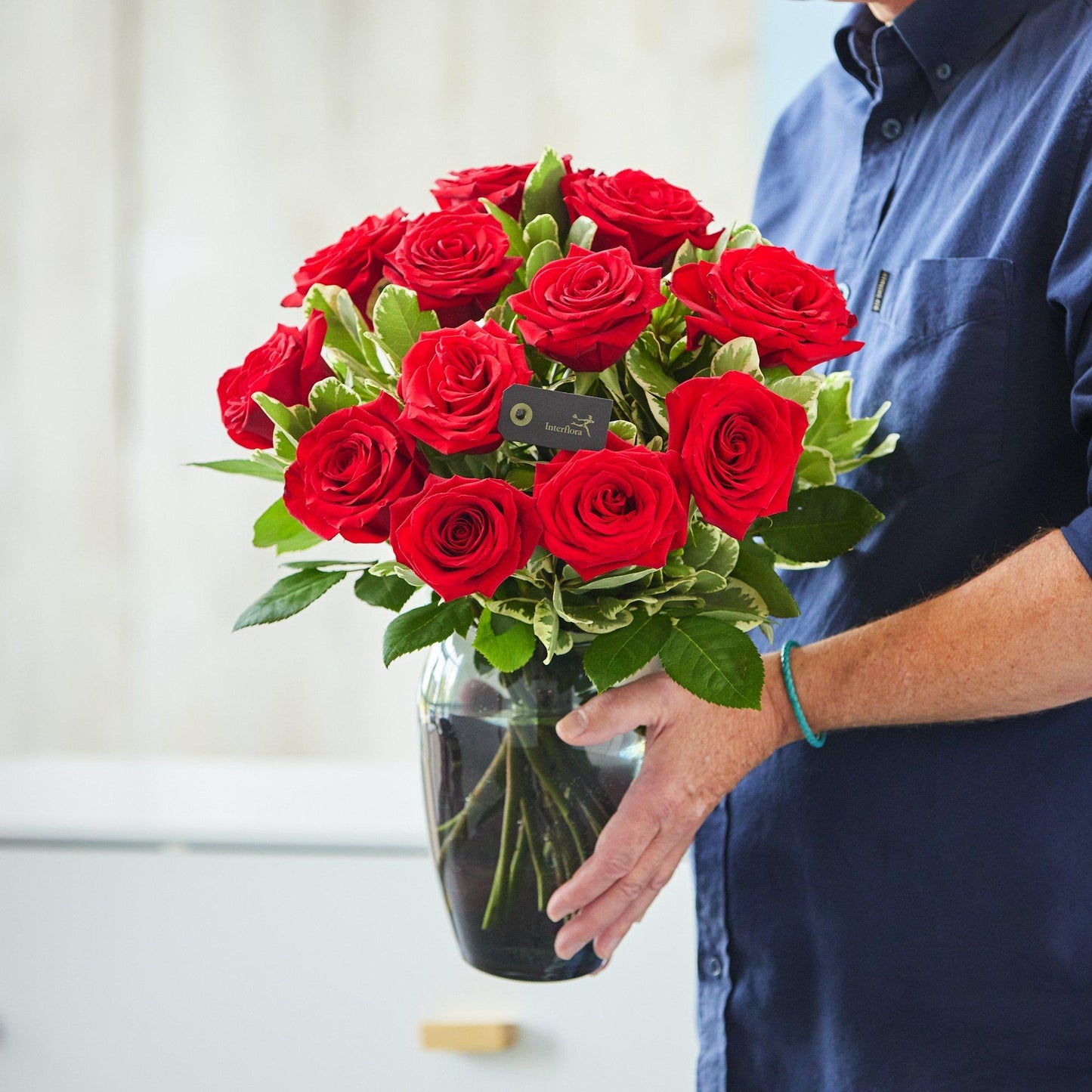 
                  
                    Valentine's Luxury Dozen Large-headed Red Roses with a vase
                  
                