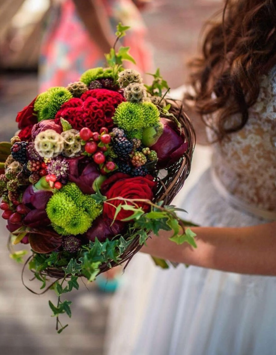 Vibrant Bridal Bouquet