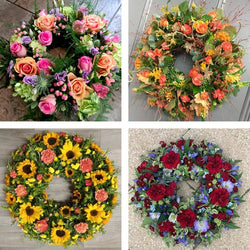 Funeral wreath made with the finest flowers – Newlands Flower Boutique